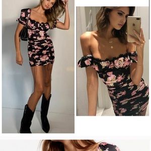 For Love & Lemons floral Melrose dress